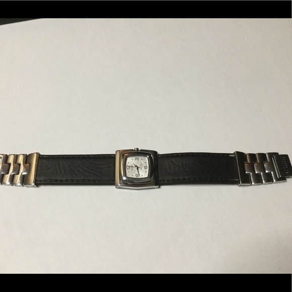 ECCLISSI STERLING SILVER WATCH LEATHER STRAP EUC VINTAGE main image 5